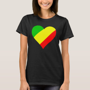 Camiseta Congo Flag Heart Congo Love Congo