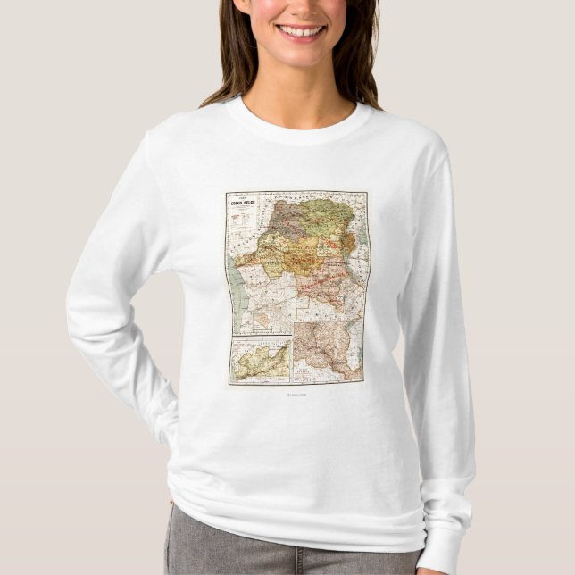 Camiseta CongoPanoramic MapCongo (Frente)