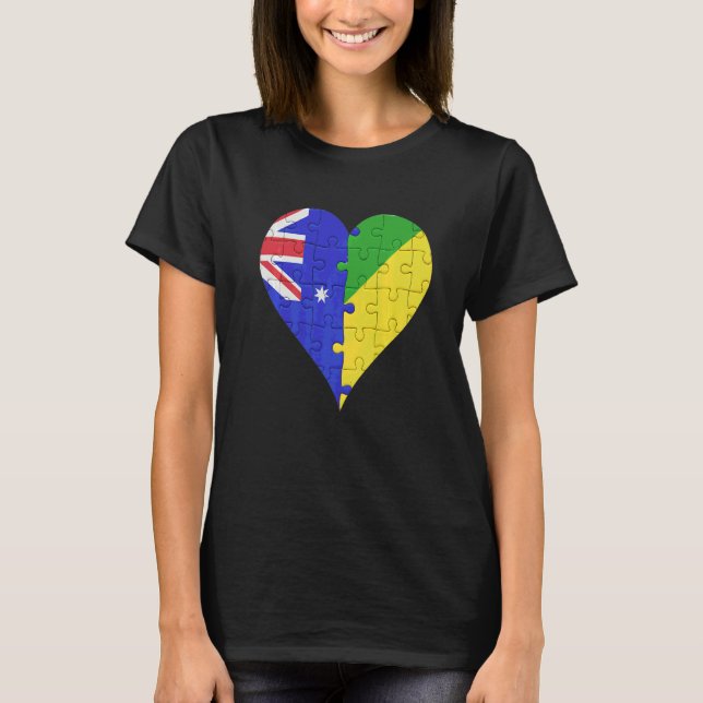 Camiseta Congresso Australiano Flag Heart (Frente)