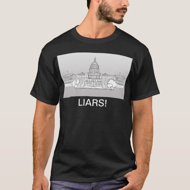 Camiseta Congresso, Mentirosos, Senadores, Política, T-Shir (Frente)
