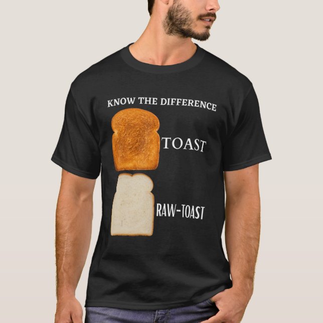 Camiseta Conheça A Diferença Toast Raw Toast 5 (Frente)