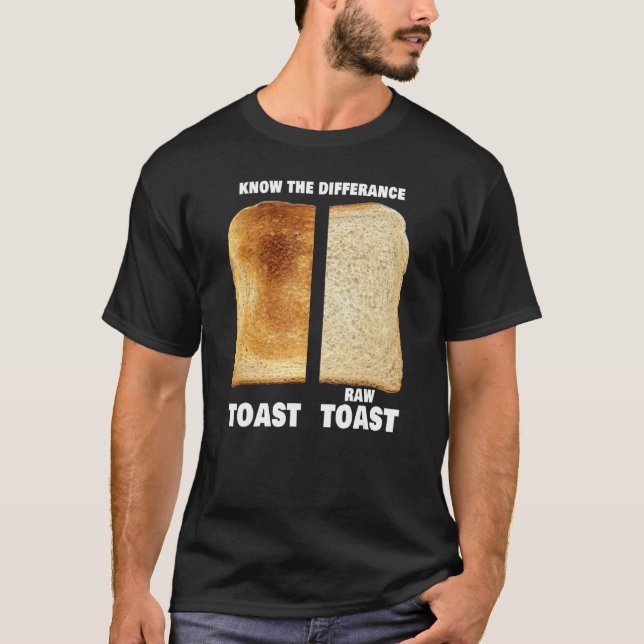 Camiseta Conheça A Diferença Toast Raw Toast 8 (Frente)