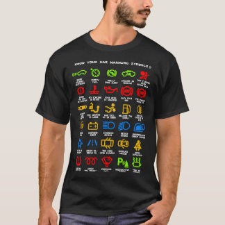 Camiseta Conheça as luzes do seu carro Mecânica Engraçado S