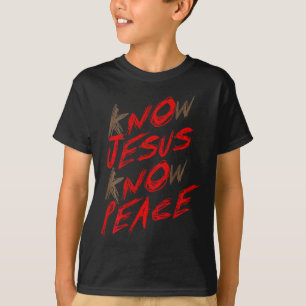 Camiseta Conheça Jesus Conheça a Paz (nas costas)