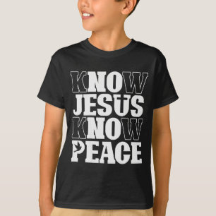 Camiseta Conheça Jesus Conheça a Paz Religião Deus Igreja C