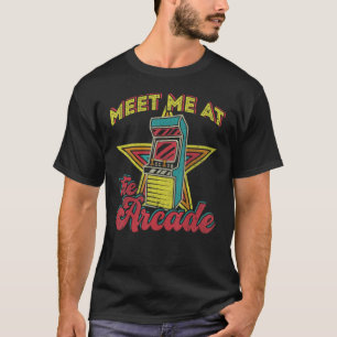 Camiseta Conheça-me no Arcade Retro 80s Arcade Video Game M