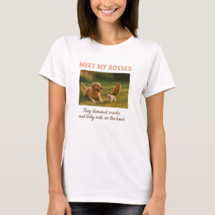 Camiseta Conheça Meus Chefes - Design de Foto Personalizada