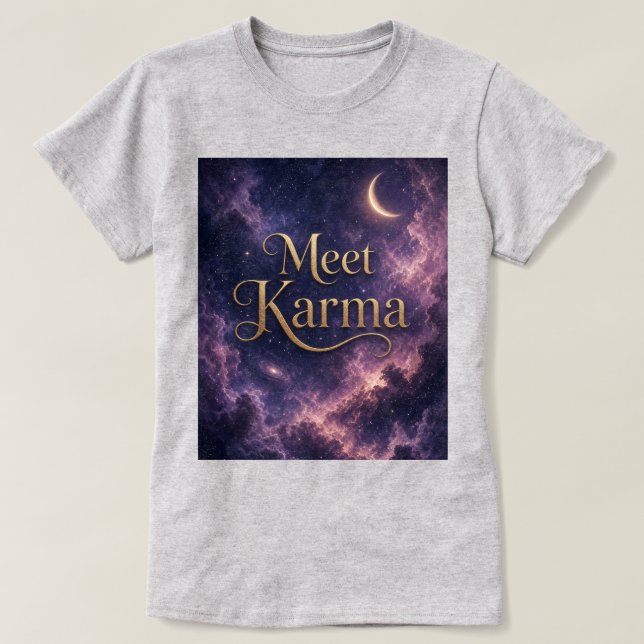 Camiseta Conheça o Karma (Frente do Design)