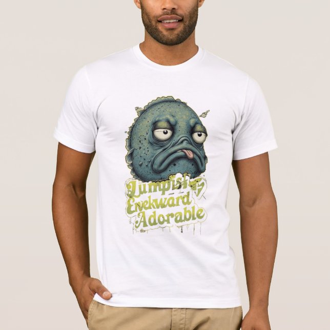 Camiseta Conheça o Peixe-Aranha Grumpy - Criatura Marinha F (Frente)