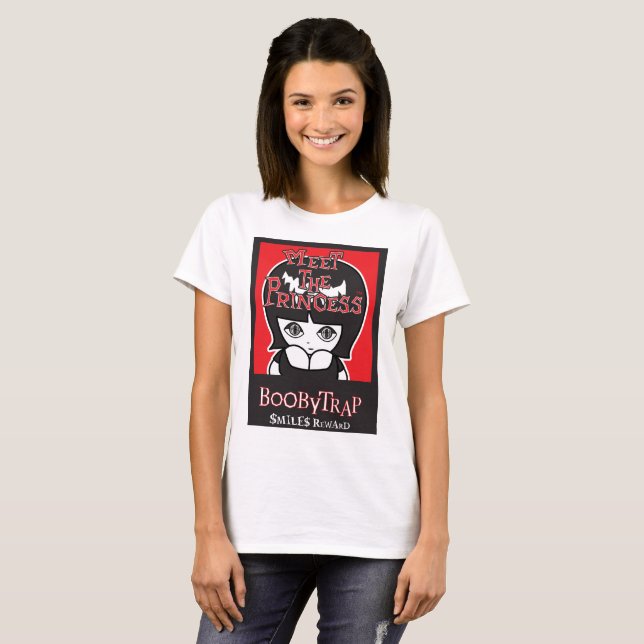 Camiseta Conheça os olhos da Princesa Boobytrap (Frente Completa)
