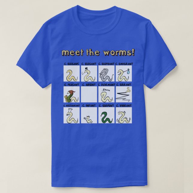 Camiseta conheça os worms (Frente do Design)