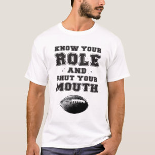 Camiseta Conheça Seu Papel E Feche A Boca