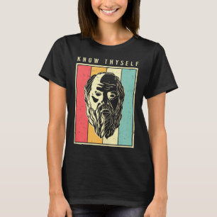 Camiseta Conhece-te a Ti Mesmo Filósofos Retro Filosofia Ta