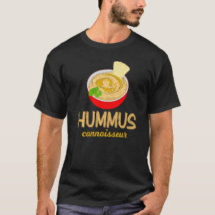 Camiseta Conhecedor de Hummus de Grão-de-Bico Pita Vegano