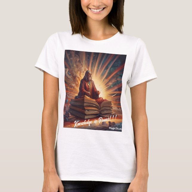 Camiseta Conhecimento AI é Power T-Shirt (Frente)