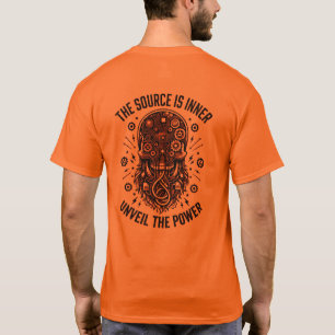 Camiseta Conhecimento de Poder de Tecnologia de Caveira Cyb