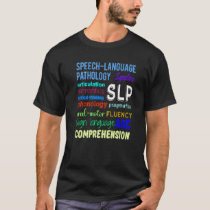 Camiseta Conhecimento do Autismo da Linguagem da Patologia 