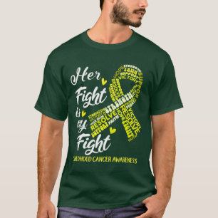 Camiseta Conhecimento do Cancer infantil A luta dela é a mi