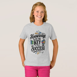 Camiseta Conhecimento é a chave para o sucesso