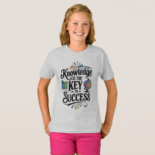 Camiseta Conhecimento é a chave para o sucesso