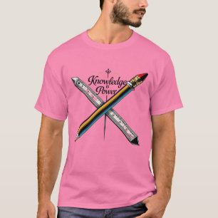 Camiseta Conhecimento é poder - educação e sabedoria inspir