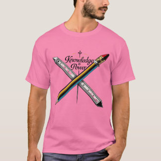 Camiseta Conhecimento é poder - educação e sabedoria inspir