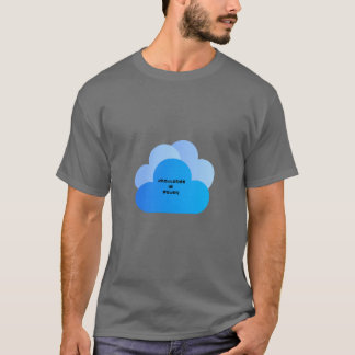 Camiseta "Conhecimento é T-Shirt Gráfico de Nuvens de Energ