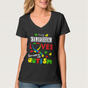 Camiseta Conhecimento Especial do Autismo do Clerk Quebra-c