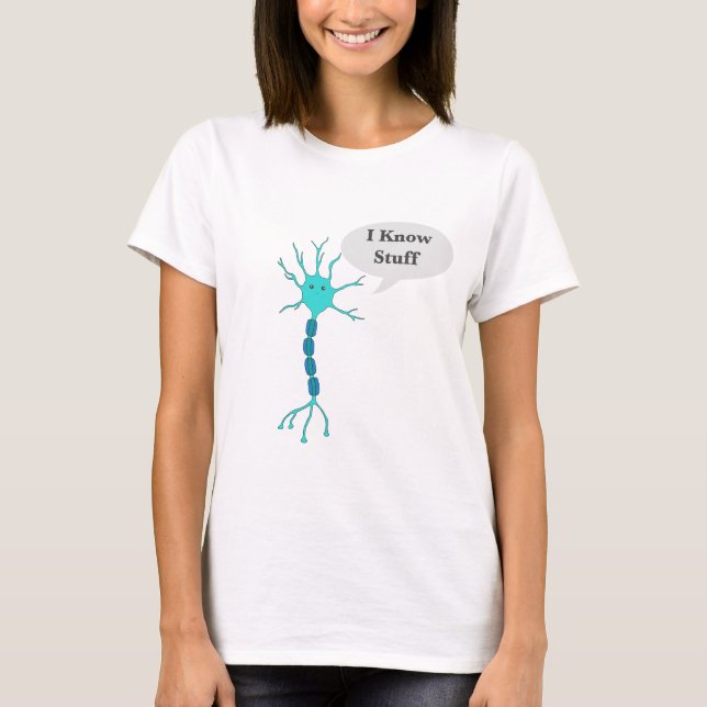 Camiseta Conheço coisas Neuron Short Sleeve (Frente)