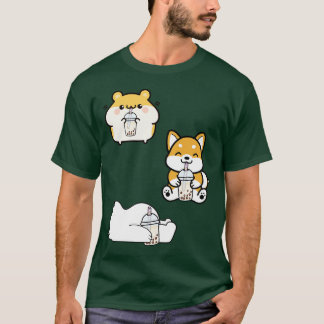 Camiseta Conjunto Boba Tea Sticker