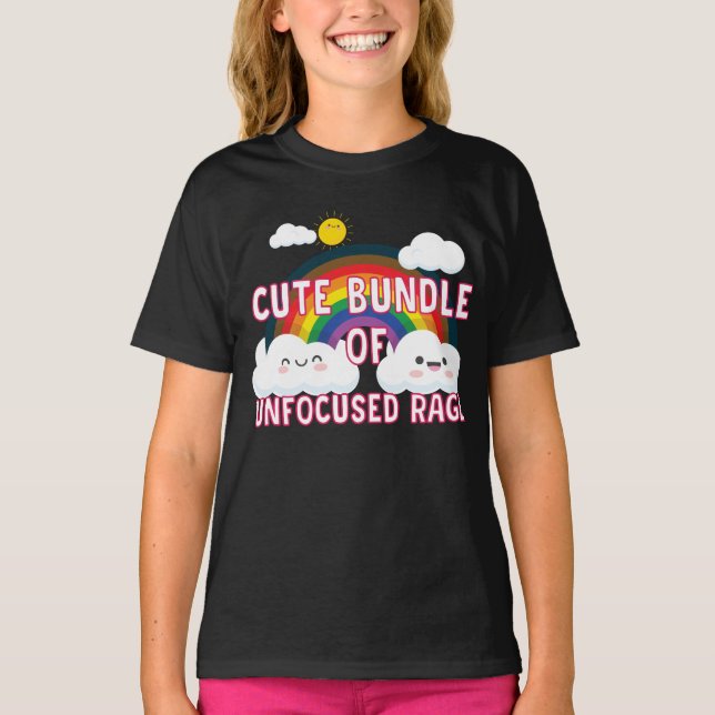 Camiseta Conjunto Bonito De Fúria Não-Focada (Frente)