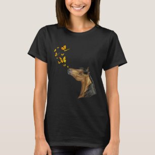 Camiseta Conjunto Borboleta Mãe Cavalo Dama Fada Equestre