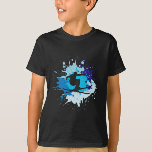 Camiseta Conjunto Colorido de Esqui Conjunto Esqui Nórdico