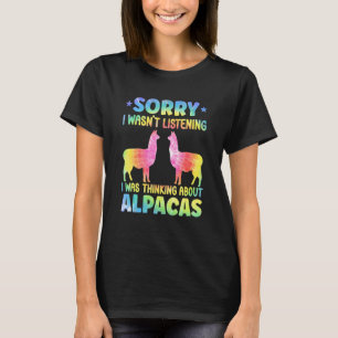 Camiseta Conjunto de Alpaca para Roupas de Amantes de Llama