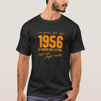 Camiseta Conjunto de Aniversário de 1956 Roupas Vintage 106