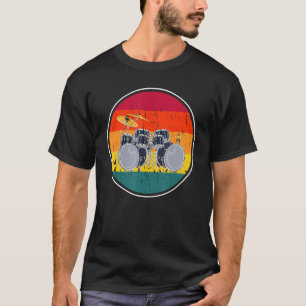 Camiseta Conjunto de Bateria Percussão Músico Baterista Dru