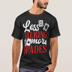 Camiseta Conjunto de Cartas de Baralho para Jogo de Espadas