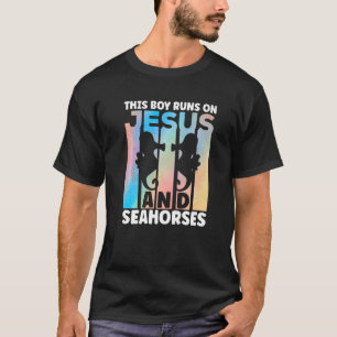 Camiseta Conjunto de Cavalo-Marinho para Amantes de Cavalos