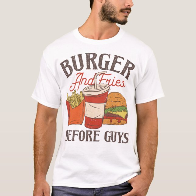 Camiseta Conjunto de comidas rápida (Frente)