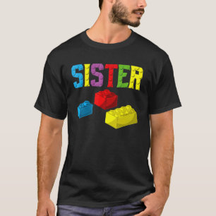Camiseta Conjunto de Construção de Família Construtor de Bl