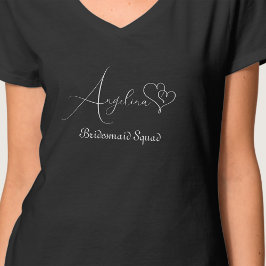 Camiseta Conjunto de Despedida de Solteira com Impressão Pe