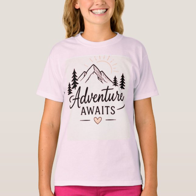 Camiseta Conjunto de Explorador da Natureza Fofo para Crian (Frente)