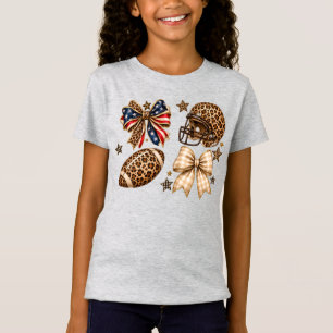 Camiseta Conjunto de Futebol Leopardo Coquette EUA Arco Dia
