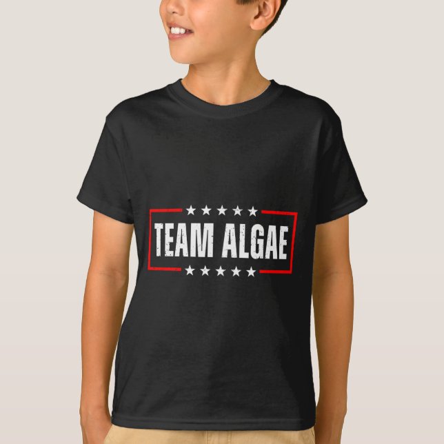 Camiseta Conjunto de Homens e Mulheres da Equipe Algas (Frente)