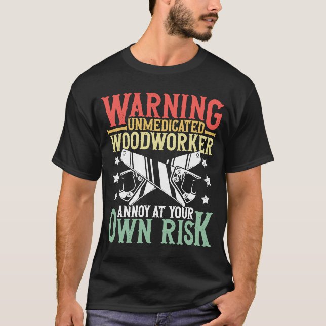Camiseta Conjunto de marceneiro de marcenaria Carpinteiro p (Frente)