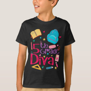 Camiseta Conjunto de menina diva da 5ª série Roupa de profe