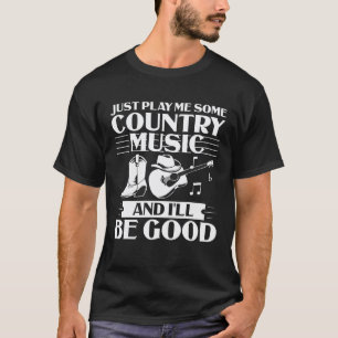 Camiseta Conjunto de Música Country Professor de Música Cou