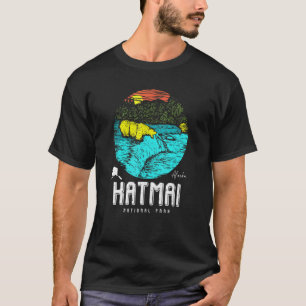Camiseta Conjunto de pesca de urso vintage do Parque Nacion