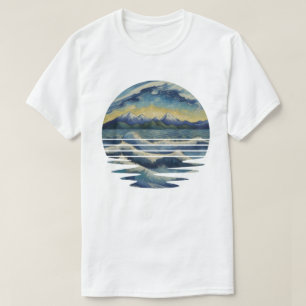 Camiseta Conjunto de Pinturas no Estilo de Van Gogh, Um mar
