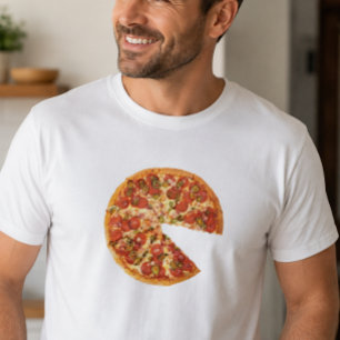 Camiseta Conjunto de Roupa de Bebê Pizza Sem uma Fatia